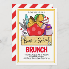 Invitación de regreso al Brunch escolar