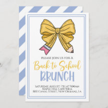 Invitación de regreso al Brunch escolar