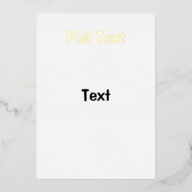 invitación de Relieve metalizado de prueba (Anverso)