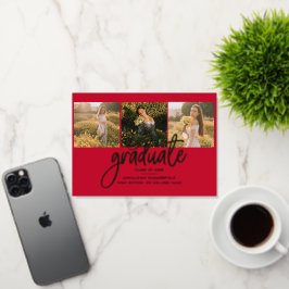 Invitación de Relieve metalizado dorado de fotos d