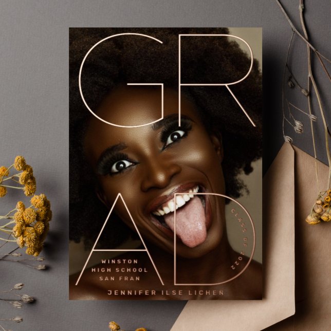 Invitación de Relieve metalizado dorado Rosa real  (Subido por el creador)