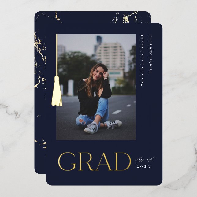 Invitación de Relieve metalizado fotográfico de gr (Anverso/Reverso)