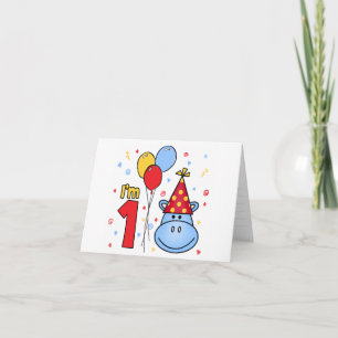 Invitación de relleno de primer cumpleaños de Hipp