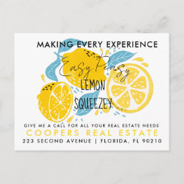 invitación de remisiones de bienes raíces LEMON Po