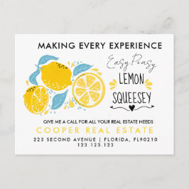 invitación de remisiones de bienes raíces LEMON Po