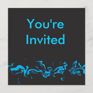 Invitación de remolino azul