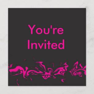 Invitación de remolino rosa