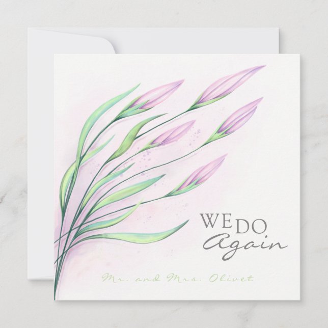 Invitación de Renovación de Votos de 10 Años de Li (Anverso)