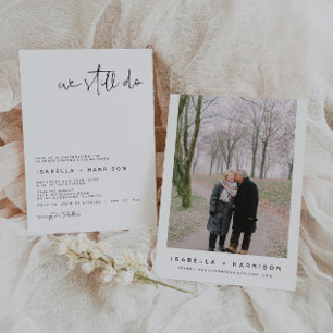 Invitación de renovación de votos de boda, todavía