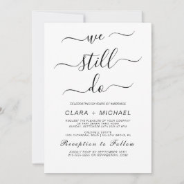 Invitación de renovación de votos de caligrafía ne