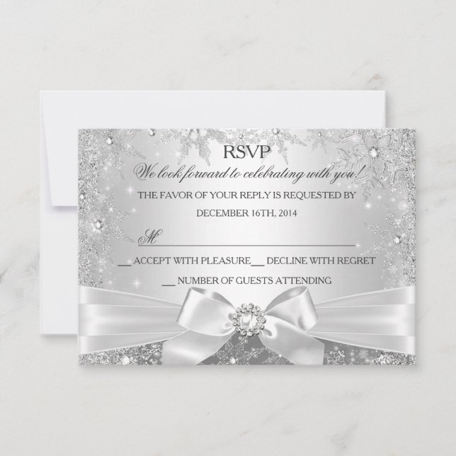 Invitación de respuesta para Navidad mágica de inv (Anverso)