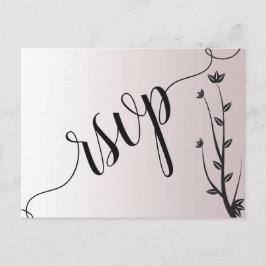 Invitación de respuesta simple elegante moderno co