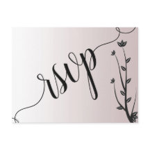 Invitación de respuesta simple elegante moderno co