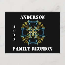 Invitación de resumen celeste de la unión familiar