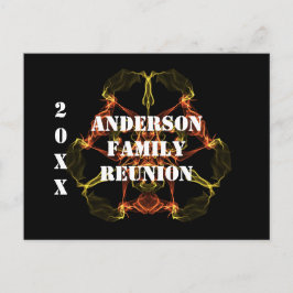 Invitación de resumen celeste de la unión familiar