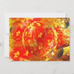 Invitación de resumen rojo digital