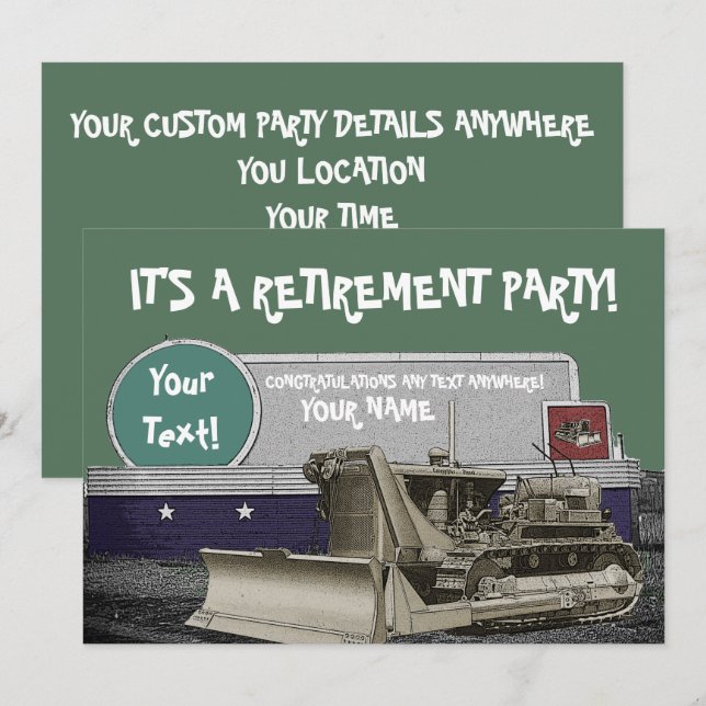 INVITACIÓN DE RETIRO DEL INGENIERO EN FUNCIONAMIEN (Anverso / Reverso)