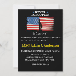 invitación de retiro militar