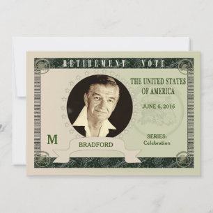 INVITACIÓN DE RETIRO - NOTA DE DINERO - FOTO INSER