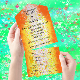 Invitación de retorno a la desgarradora de oro bod