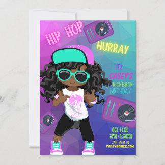 Invitación de retorno por cumpleaños (Chica)