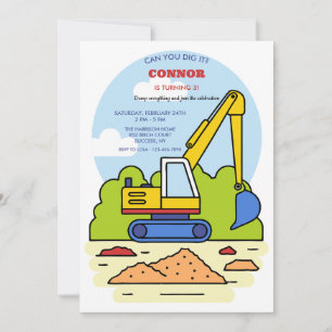 Invitación de Retroexcavadora