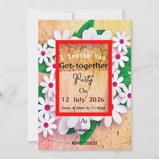 Invitación de Reunión (Anverso)