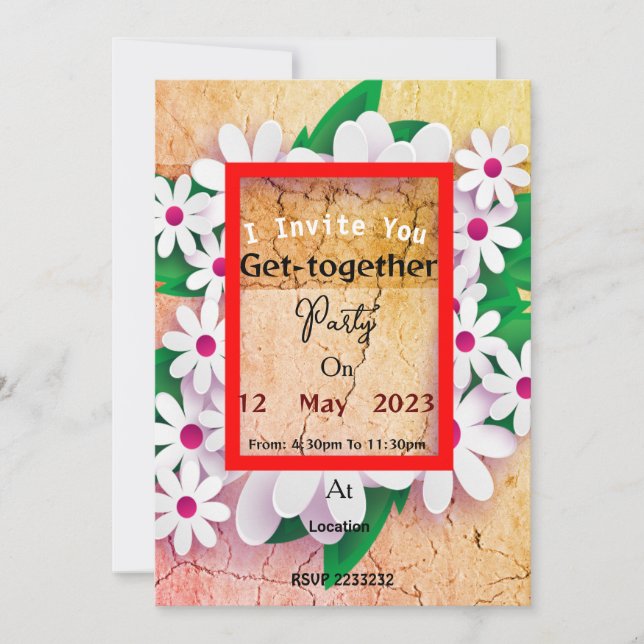 Invitación de reunión (Anverso)