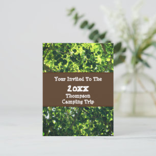 Invitación de Reunión de Hoja Verde de Viaje de Ca