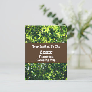 Invitación de Reunión de Hoja Verde de Viaje de Ca