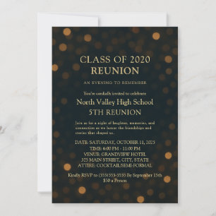 Invitación de Reunión de la 5ta Clase Chic Navy Go