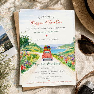 Invitación de Reunión de Viaje por Carretera de Av