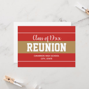 Invitación de Reunión Escolar de Cualquier Año Roj