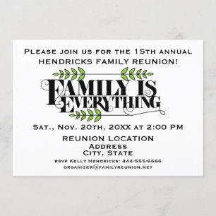 Invitación de Reunión Familiar