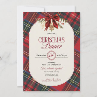 Invitación de Reunión Familiar de Navidad