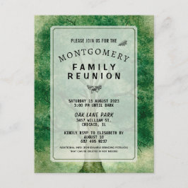 Invitación de reunión familiar de roble al agua