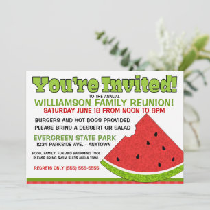 Invitación de Reunión Familiar de Verano