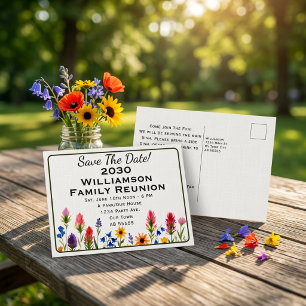 Invitación de Reunión Familiar de Wildflower para
