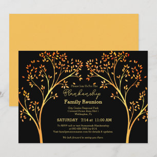 Invitación de Reunión Familiar del Naranjo Dorado