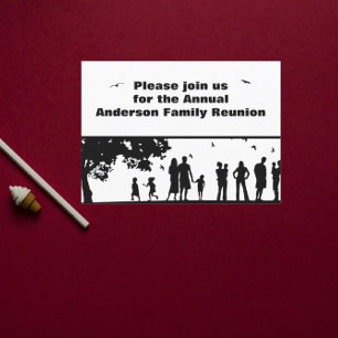 Invitación de reunión familiar Gráfica de picnic n