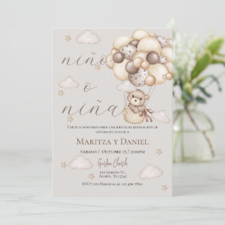 Invitación de revelación de género