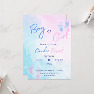 Invitación de Revelación de Género