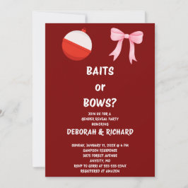 Invitación de revelación de género Baits o Bows