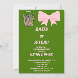 Invitación de revelación de género Baits o Bows