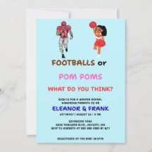 Invitación de Revelación de Género: Balones de Fút