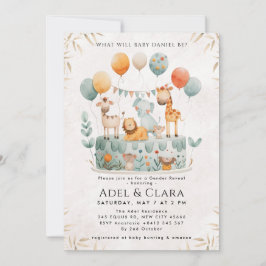 Invitación de Revelación de Género de Animales Ado