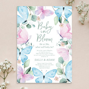 Invitación de Revelación de Género de Baby en Flor
