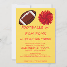 Invitación de Revelación de Género de Balones de F