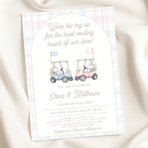 Invitación de Revelación de Género de Golf - Carri