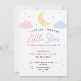 Invitación de revelación de género de la estrellit